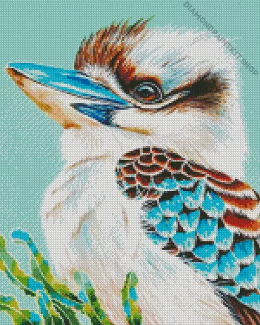 Blue Winged Kookaburra Diamond Painting