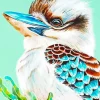 Blue Winged Kookaburra Diamond Painting