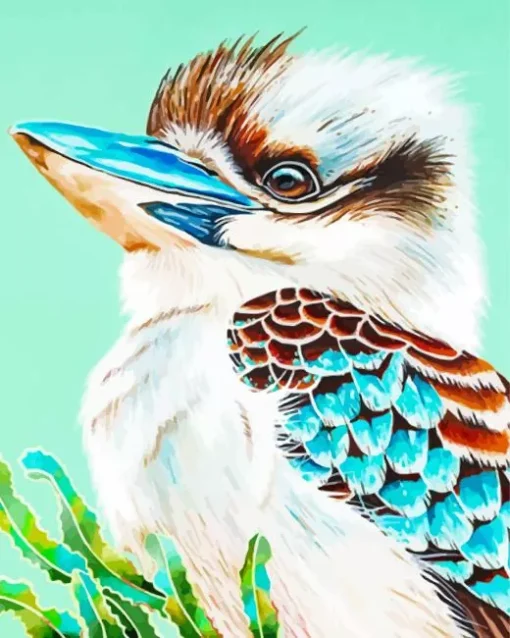 Blue Winged Kookaburra Diamond Painting