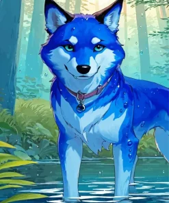 Blue Wolf Art Diamond Painting