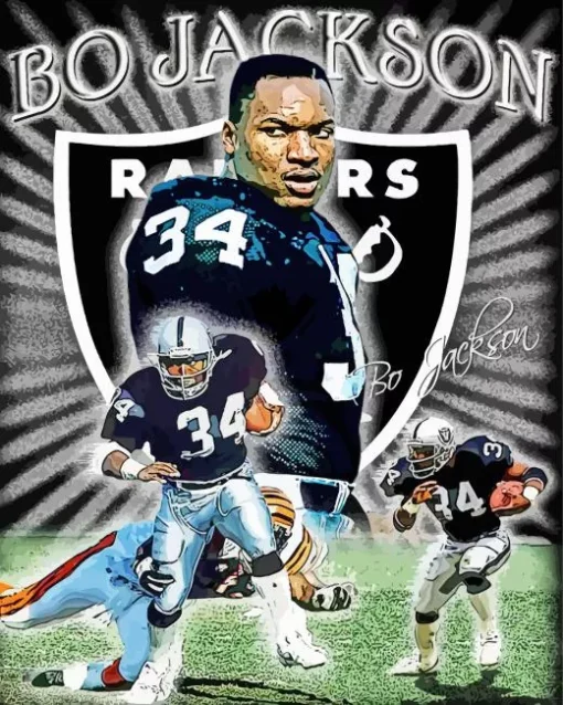 Bo Jackson Poster Diamond Painting