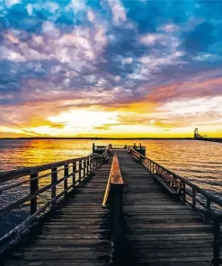 Boardwalk Sunset Diamond Painting