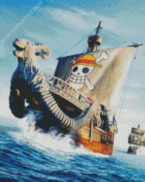 Boat From One Piece Diamond Painting