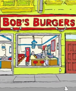 Bobs Burgers Store Front Diamond Painting