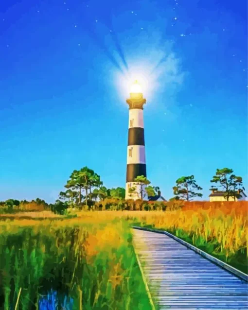 Bodie Island Lighthouse Diamond Painting