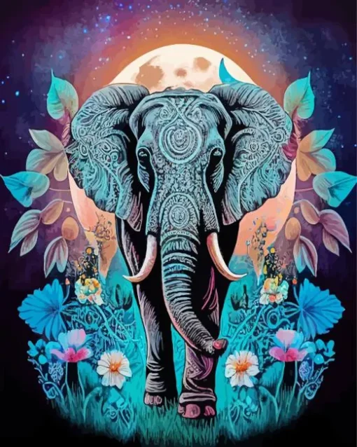 Bohemian Elephant Diamond Painting