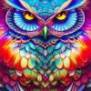 Bohemian Owl Diamond Painting