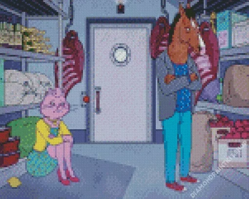 Bojack And Princess Carolyn Diamond Painting