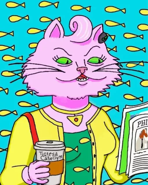 Bojack Horseman Princess Carolyn Diamond Painting