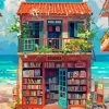 Book Shop At Beach Diamond Painting