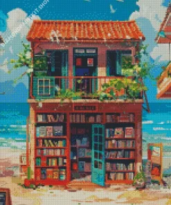 Book Shop At Beach Diamond Painting