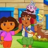 Boots Dora And Diego Diamond Painting