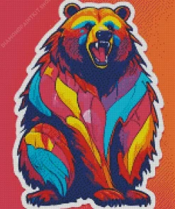 Colorful Bear Diamond Painting