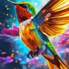 Colorful Bird Flying Diamond Painting