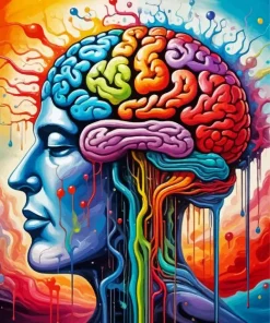 Colorful Brain Diamond Painting