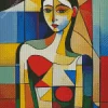 Colorful Cubism Lady Diamond Painting