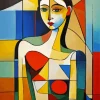 Colorful Cubism Lady Diamond Painting