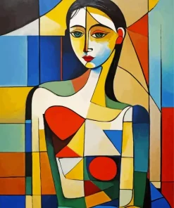 Colorful Cubism Lady Diamond Painting