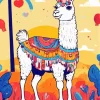 Colorful Llama Diamond Painting