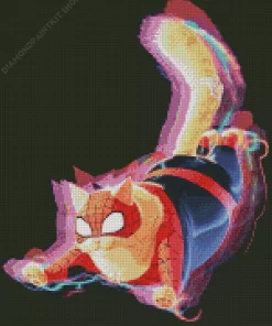 Cool Spider Cat Diamond Painting