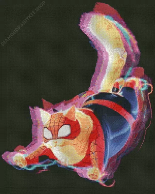 Cool Spider Cat Diamond Painting