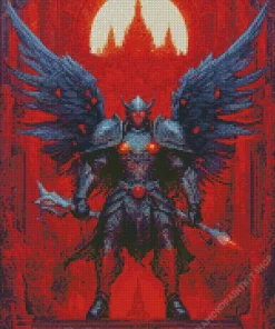 Dark Guardian Angel Diamond Painting