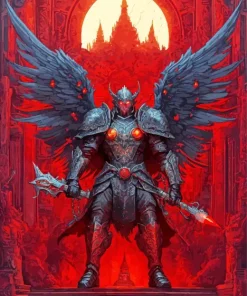 Dark Guardian Angel Diamond Painting