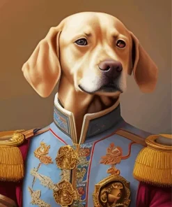 Dog Admiral Art Diamond Painting