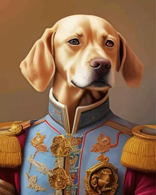 Dog Admiral Art Diamond Painting