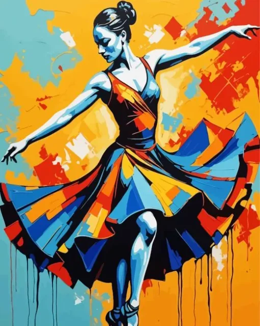 Female Dancer Diamond Painting