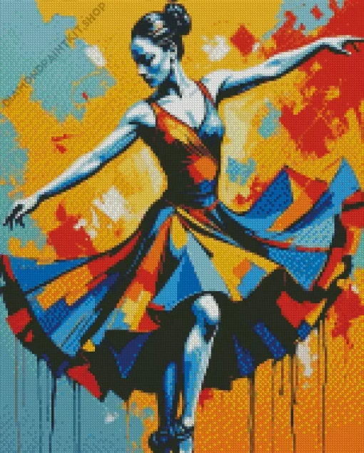 Female Dancer Diamond Painting