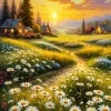 Field Daisy Art Diamond Painting