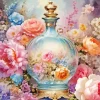 Flower Perfume Bottle Art Diamond Painting