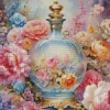 Flower Perfume Bottle Art Diamond Painting