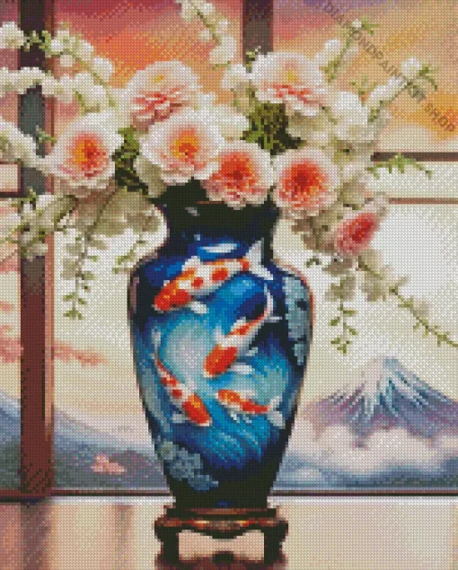 Flowers Vase Diamond Painting