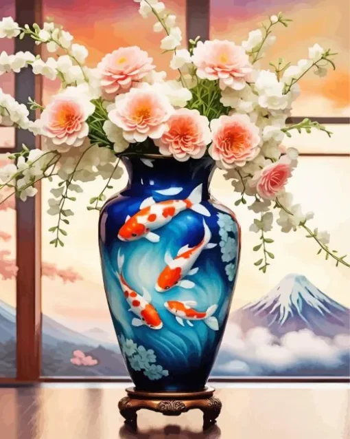 Flowers Vase Diamond Painting