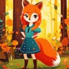 Fox Woman Diamond Painting