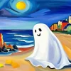 Ghost At The Beach Diamond Painting