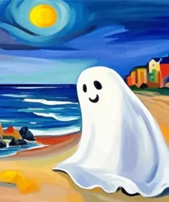 Ghost At The Beach Diamond Painting