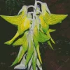 Green Birdflower Diamond Painting