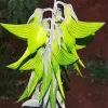 Green Birdflower Diamond Painting