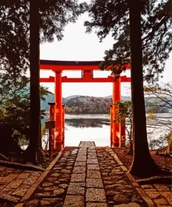 Hakone Shinto Shrine Diamond Painting