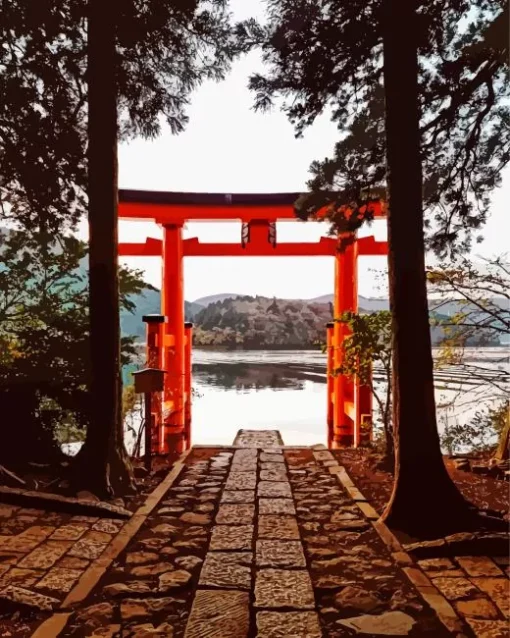 Hakone Shinto Shrine Diamond Painting