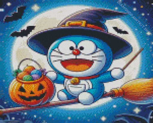 Halloween Doraemon Diamond Painting