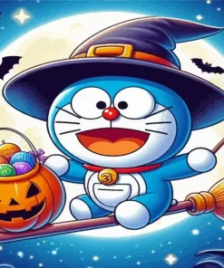 Halloween Doraemon Diamond Painting