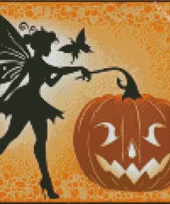 Halloween Fairy Silhouette Diamond Painting