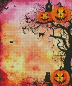 Halloween Tree Diamond Painting