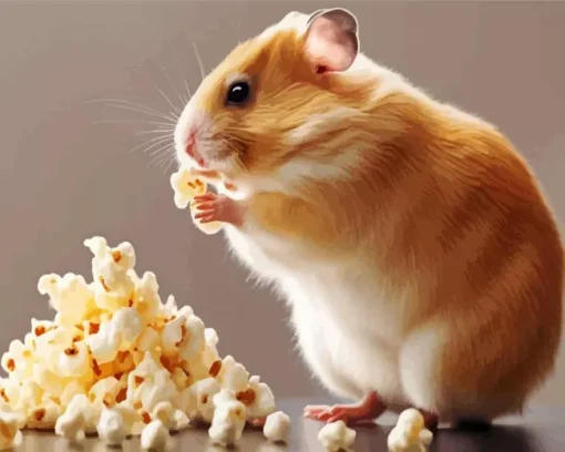 Hamster Eating Diamond Painting