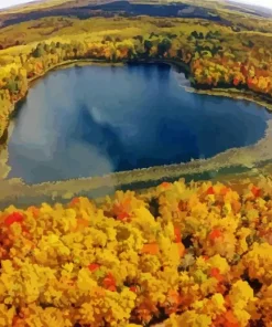 Heart Lake Canada Diamond Painting