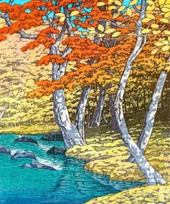 Herfst In Oirase Hasui Kawase Diamond Painting